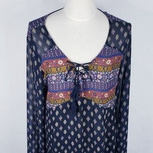 XHILARATION BOHO TUNIC DRESS XXL
